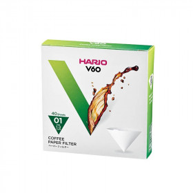 Hario V60-01 filtry papierowe do dripperów do kawy - 40 sztuk