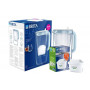 Szklany dzbanek Brita Glass 2,5L niebieski zestaw z 2 filtrami Maxtra Pro