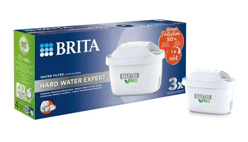 Filtr do wody Brita MAXTRA PRO Hard Water Expert - 3 sztuki | Oryginalny filtr do dzbanków