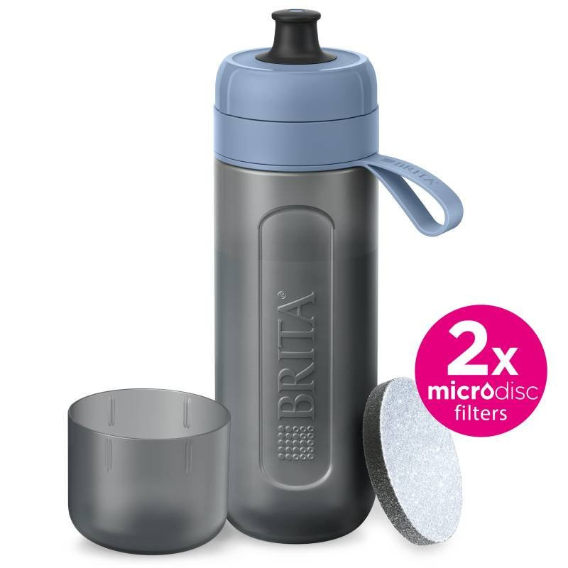 Butelka filtrująca Brita Fill&Go Active 600ml pastelowy błękit (z 2 filtrami MicroDisc)