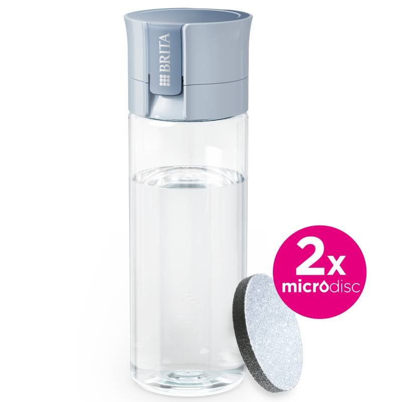 Butelka filtrująca Brita Fill&Go 600ml pastelowy błękit (z 2 filtrami MicroDisc)