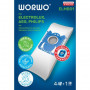 Worki do odkurzacza WORWO ELECTROLUX/PHILIPS ELMB01 (EL01/P03) - 4 sztuki