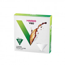 Hario V60-01 filtry papierowe do dripperów do kawy - 40 sztuk