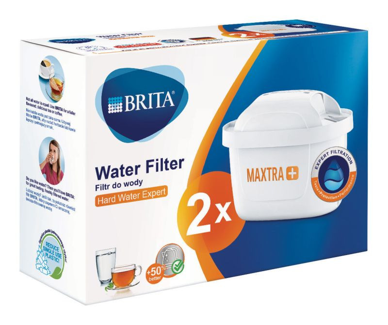 Filtr do wody Brita MAXTRA+ Hard Water Expert - 2 sztuki | Oryginalny filtr do dzbanków