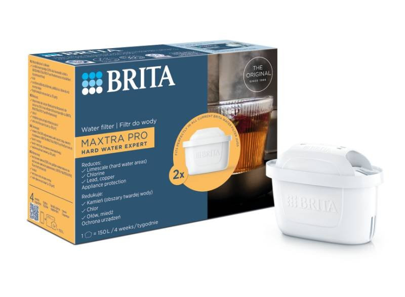Filtr do wody Brita MAXTRA PRO Hard Water Expert - 2 sztuki | Oryginalny filtr do dzbanków