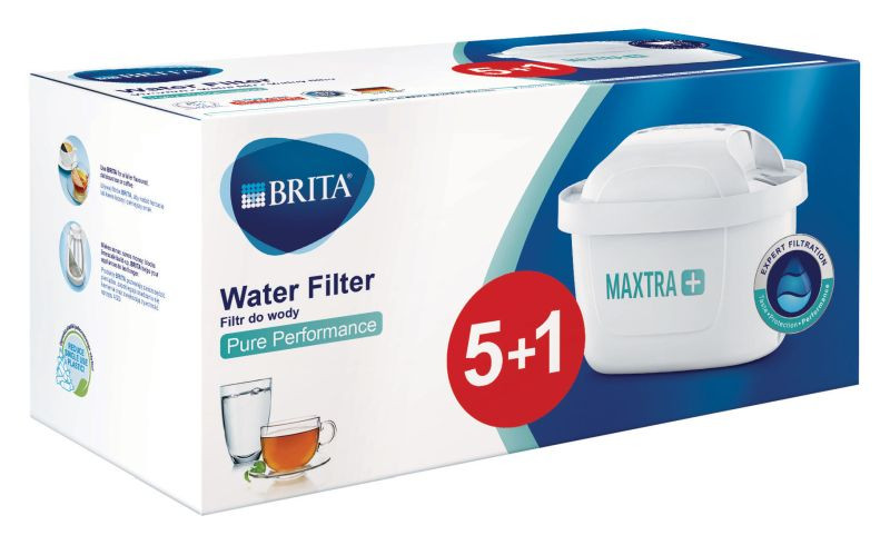 Filtr do wody Brita MAXTRA+ Pure Performance - 6 sztuk | Oryginalny filtr do dzbanków