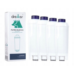 4 x Filtr zamiennik do DeLonghi DLS C002 SER3017