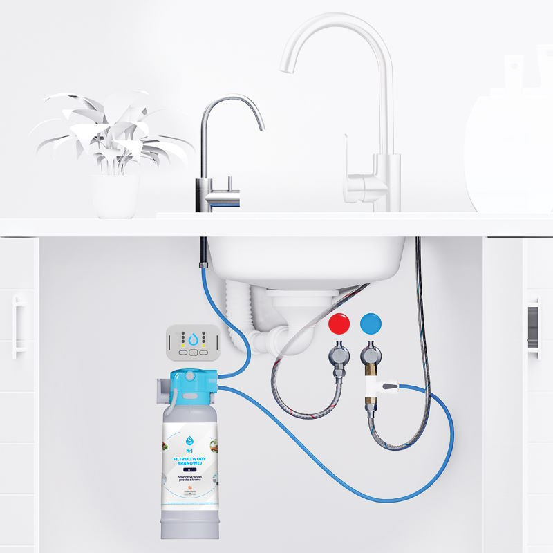 System filtrujący Dafi FLOW COMFORT Perfect D1 + kran do wody filtrowanej ALTO chrom