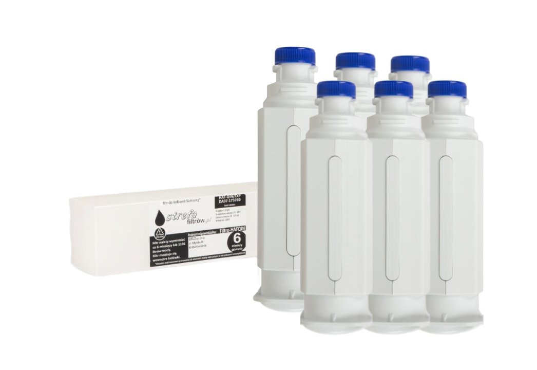 Zestaw 6 filtrów Filtr zamiennik do Samsung HAF-QIN/EXP DA97-17376B DA97-08006C