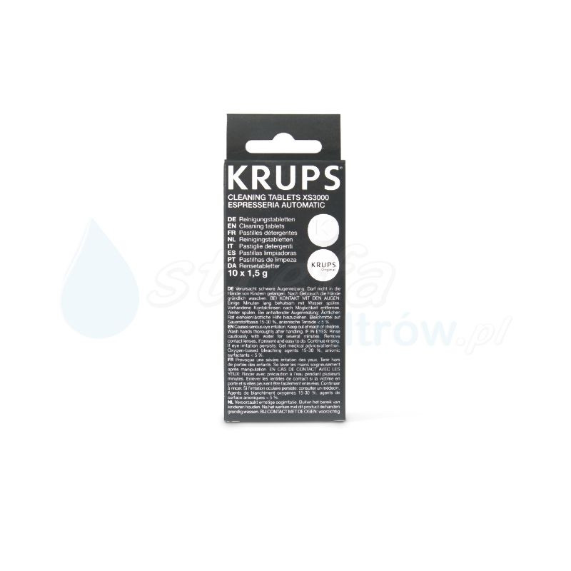 KRUPS XS3000 - Tabletki czyszczące do ekspresów Krups i innych
