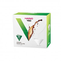 Hario V60-01 filtry papierowe do dripperów do kawy - 100 sztuk