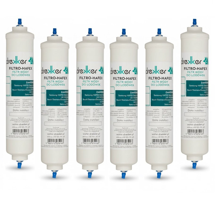 Zestaw 6 filtrów Drekker DA29-10105J HAFEX/EXP - Filtr zamiennik do Samsung DA29-10105J