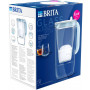 Szklany dzbanek Brita Glass 2,5L niebieski + tester twardości wody GRATIS
