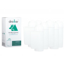 Zestaw 6 filtrów Drekker FILTRO-TZ70003 - Filtr zamiennik do Brita Intenza TZ70003 467873 17000705