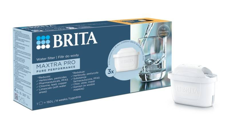 Filtr do wody Brita MAXTRA PRO Pure Performance - 3 sztuki | Oryginalny filtr do dzbanków