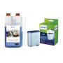 Zestaw filtr Philips Saeco AquaClean CA6903/10 oryginalny + Płyn do usuwania osadów mleka Drekker 1000ml + szczoteczka