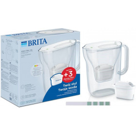 Dzbanek filtrujący Brita Style Essential 2,4L biały z 3 filtrami Brita MAXTRA PRO Pure Performance + tester twardości wody GRATIS