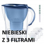 Dzbanek filtrujący Brita Marella 2,4L niebieski z 3 filtrami Brita MAXTRA PRO Pure Performance