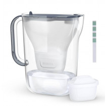 Dzbanek Brita Style Essential 2,4L grafitowy + tester twardości wody GRATIS