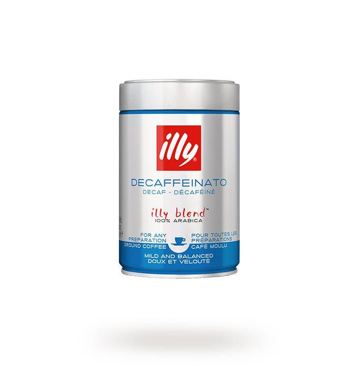 Illy Decaf 100% Arabica - Kawa mielona bezkofeinowa - opakowanie 250g