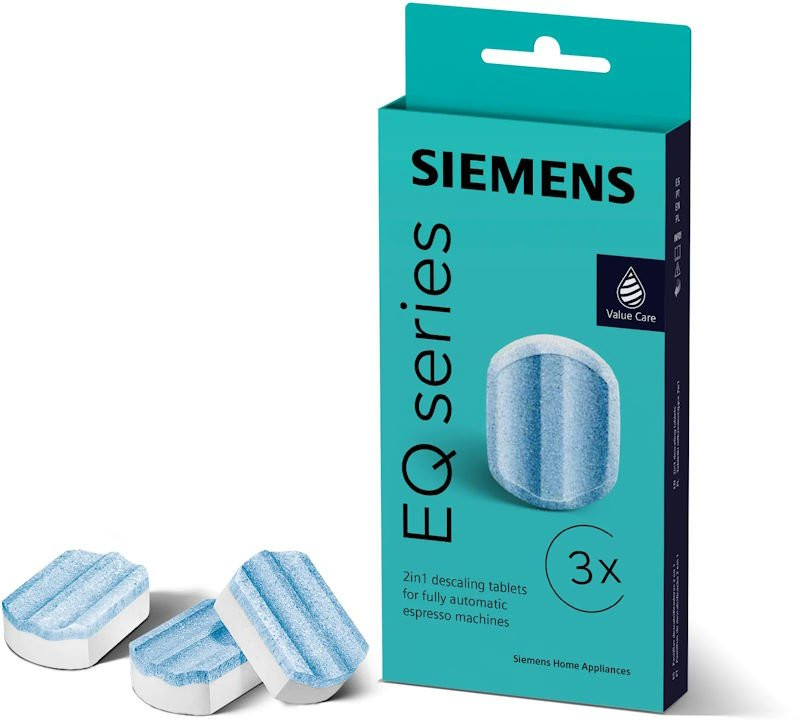 Siemens TZ80002A 00312094 Tabletki odkamieniające 2w1 do ekspresów (3 tabletki)