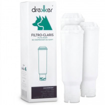 Zestaw 3 filtrów Drekker FILTRO-CLARIS - Filtr zamiennik do Bosch/Krups/Nivona TCZ6003
