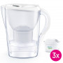 Dzbanek filtrujący Brita Marella 2,4L biały z 3 filtrami Brita MAXTRA PRO Pure Performance + tester twardości wody GRATIS