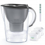 Dzbanek filtrujący Brita Marella 2,4L grafitowy z 3 filtrami Brita MAXTRA PRO Pure Performance + tester twardości wody GRATIS