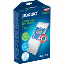 Worki do odkurzacza WORWO ELECTROLUX/PHILIPS ELMB01 (EL01/P03) - 4 sztuki