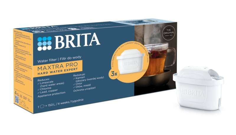Filtr do wody Brita MAXTRA PRO Hard Water Expert - 3 sztuki | Oryginalny filtr do dzbanków