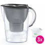Dzbanek filtrujący Brita Marella 2,4L grafitowy z 3 filtrami Brita MAXTRA PRO Pure Performance + tester twardości wody GRATIS